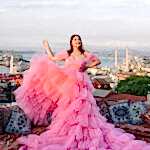 flying dress photography